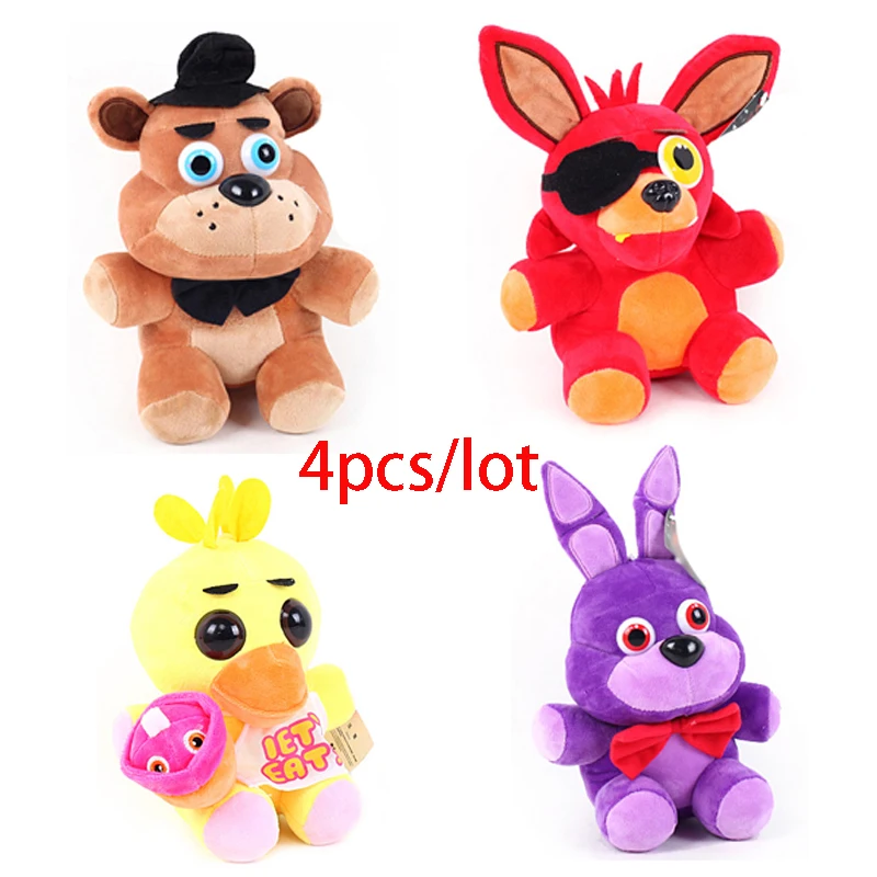 4 шт./лот 15 см 25 Five nights at Freddy's FNAF Freddy Fazbear Медведь Плюшевые Игрушечные лошадки