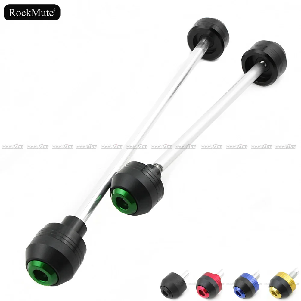 

Motorcycle Front Rear Axle Fork Crash Sliders Wheel Protector For KAWASAKI ZX-6R NINJA 2005-2006 zx6r Black Gold Red Blue