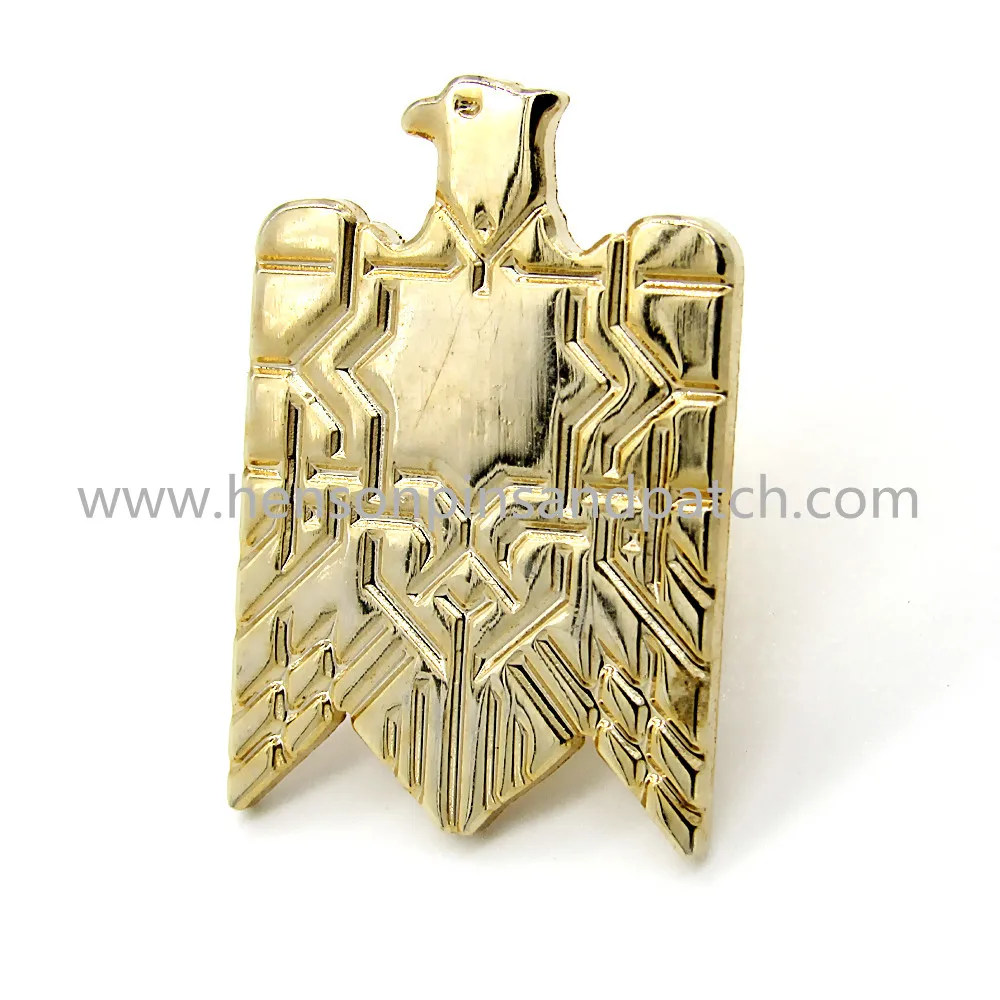 Customized 2D eagle lapel pin in Badges from Home & Garden on