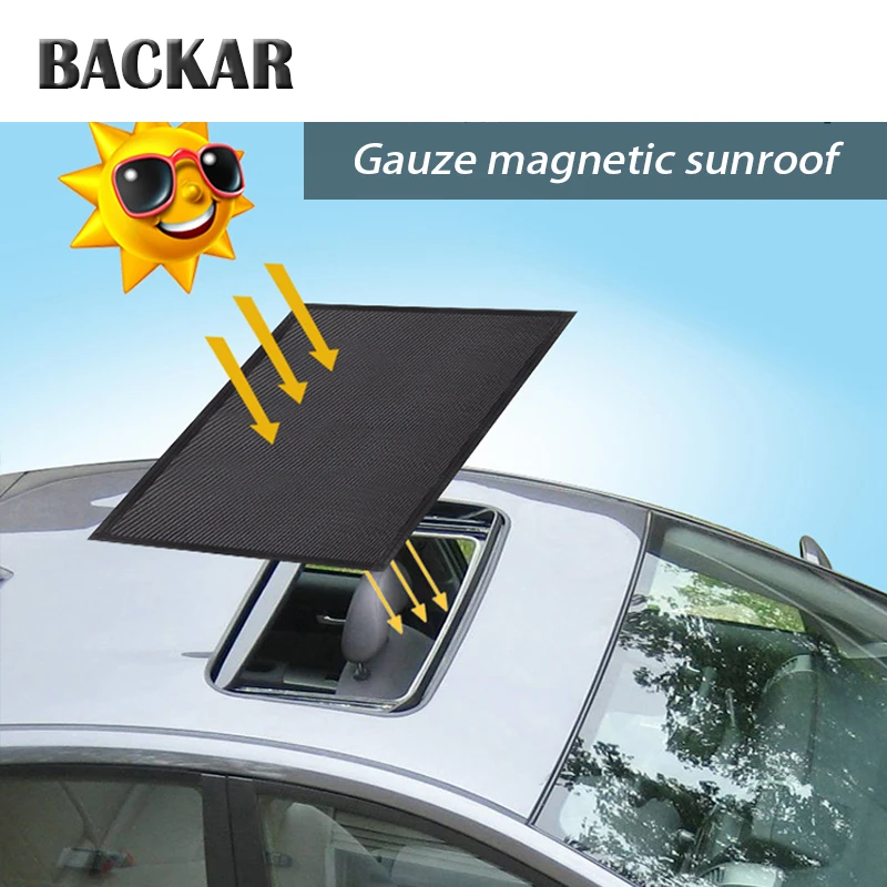 

BACKAR Universal Car Sunroof Window Cover Sunshade Curtain For BMW Nissan VW Renault Mitsubishi Subaru Mosquito Dust Protection