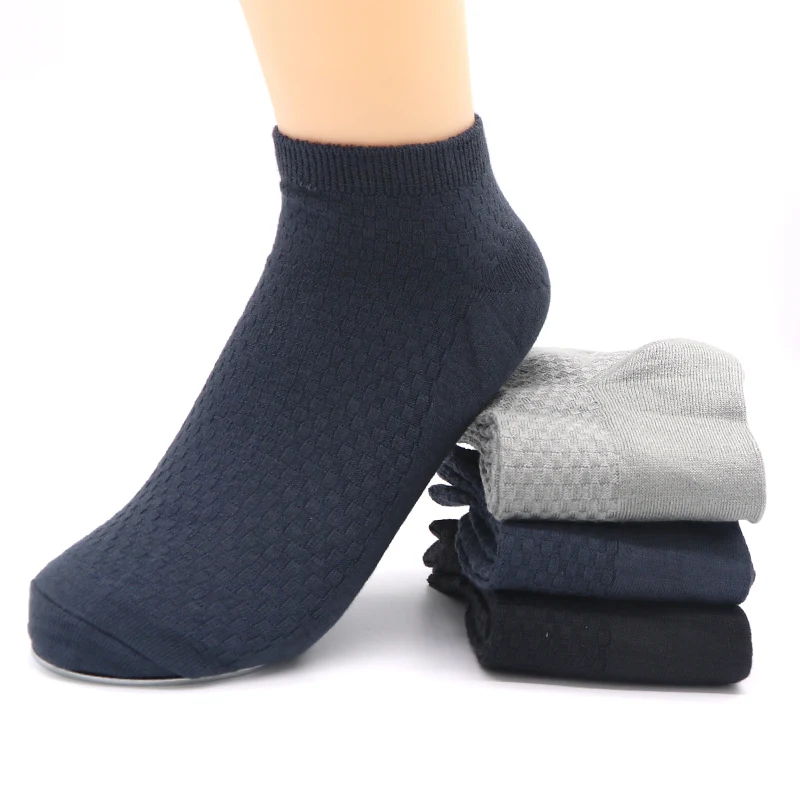5Pairs Bussiness Mens Dress Socks Male Low Cut No Show Ankle Socks For