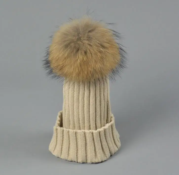 Детские шапки для родителей и детей ясельного возраста, вязаные шапки для мальчиков и девочек, зимние теплые меховые шапки 024