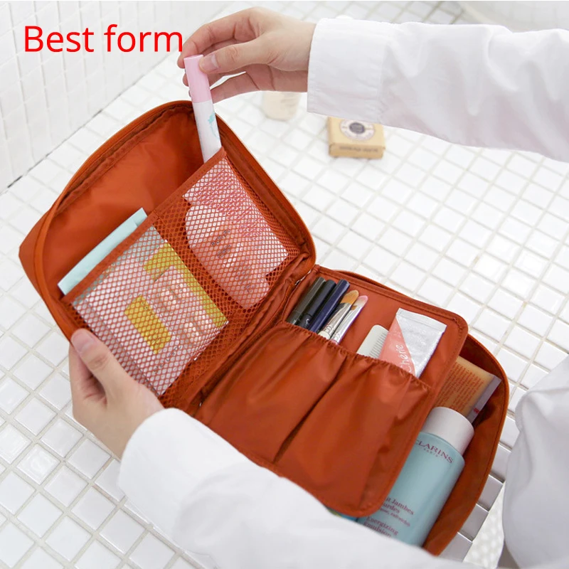 

Hot Selling Travel Cosmetic Bag Multifunction Women Toiletries Organizer Makeup Bags Waterproof Female Storage Make Up Cases