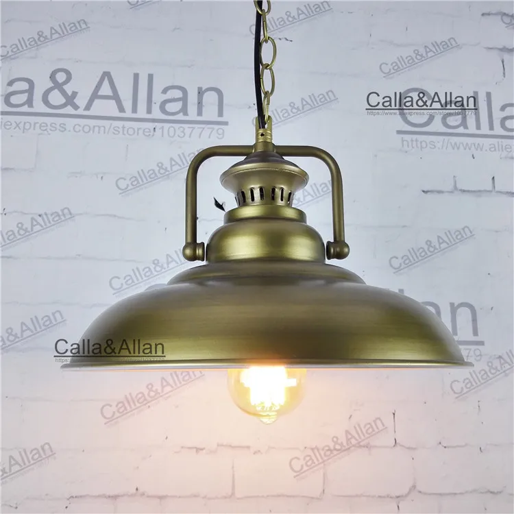 vintage antique brass finished pendant lamp loft retro chain pendant