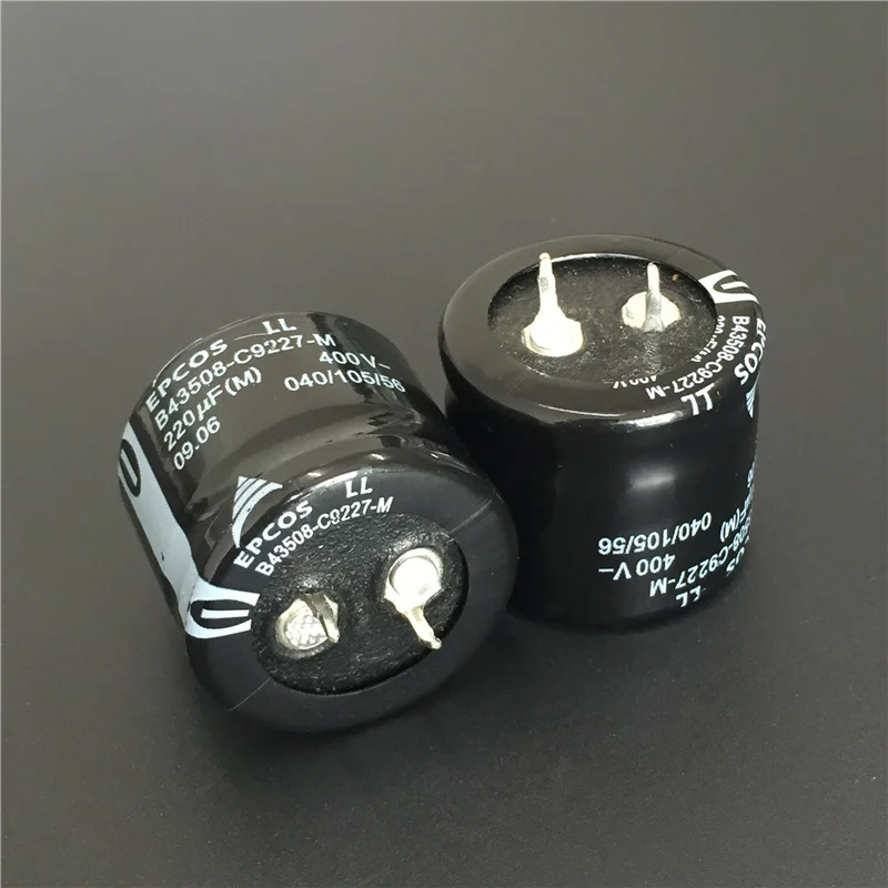 10 шт. 220 мкФ 400V EPCOS B43508 серия 30x25 мм 400V220uF низкопрофильный PSU алюминиевый