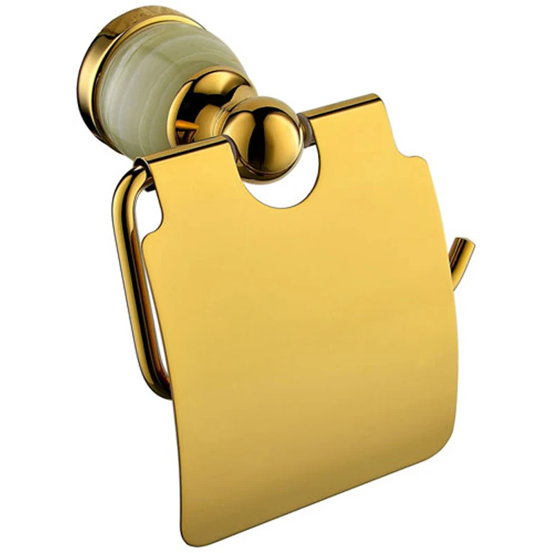 Modern Toilet Paper Holders Hanger Brass Nickel Brush Golden Color Wall