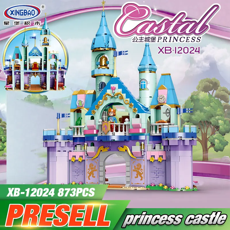 

XINGBAO 12024 New Toys City Girls Series The Prince Castle Set Building Blocks Bricks New Funny Girl Kids Toys Christmas Gifts
