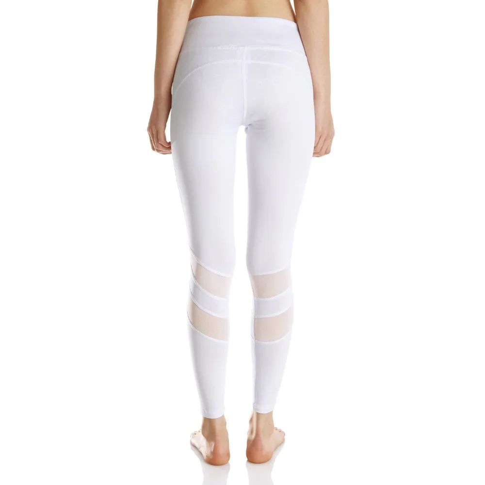 Lumier 2017 Fitness Legging Sports For Female Lulu Yoga Clothing Pants Women Spliced Mesh Running Tight Gym Legging Sport Femme (10)