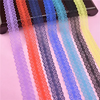 

10Yards/Lot Lace Ribbon Tape Width 28MM Black White Lace Trim DIY Embroidered Net Cord for Sewing Decoration African Lace Fabric