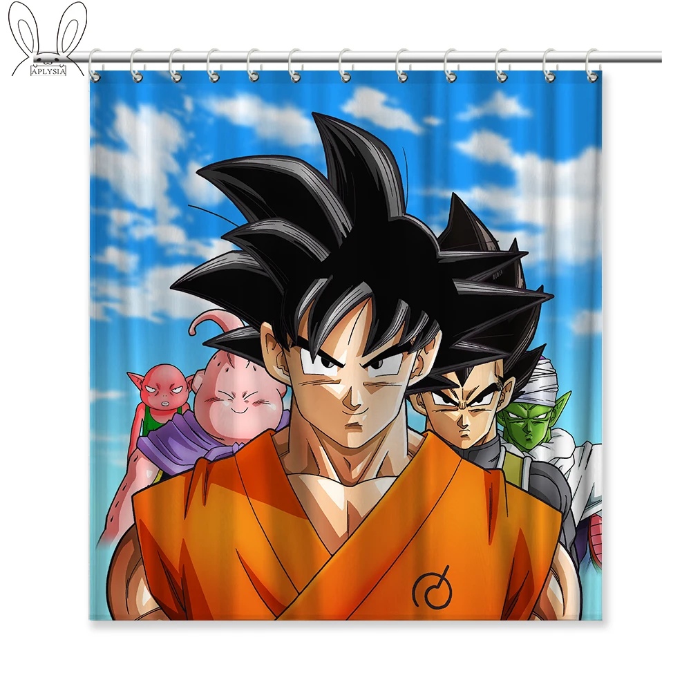 

Aplysia Dragon Ball Seri Decor Shower Curtain 160x180cm Eco-friendly Waterproof Fabric Customized Home Shower Curtain