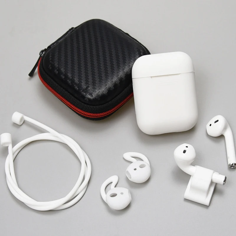 

Soft Silicone Case for Airpods Silicon Case Protective Cute Cover for Airpods Earphone Case for Portable Earbuds