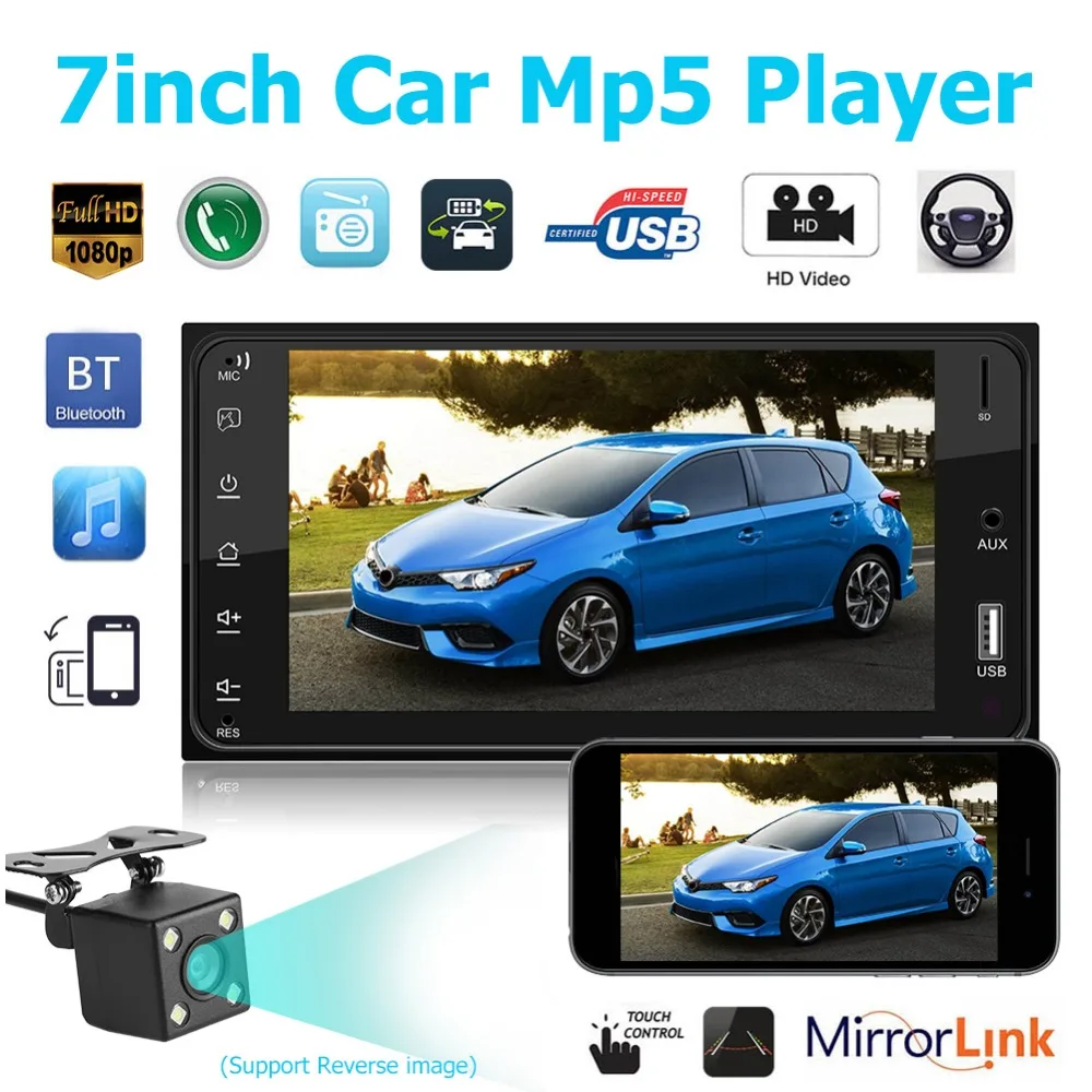 

7 Inch Touch Screen Auto MP5 Player Car Multimedia Player Autoradio Bluetooth USB FM Car Radio Audio Stereo for Toyota Corolla