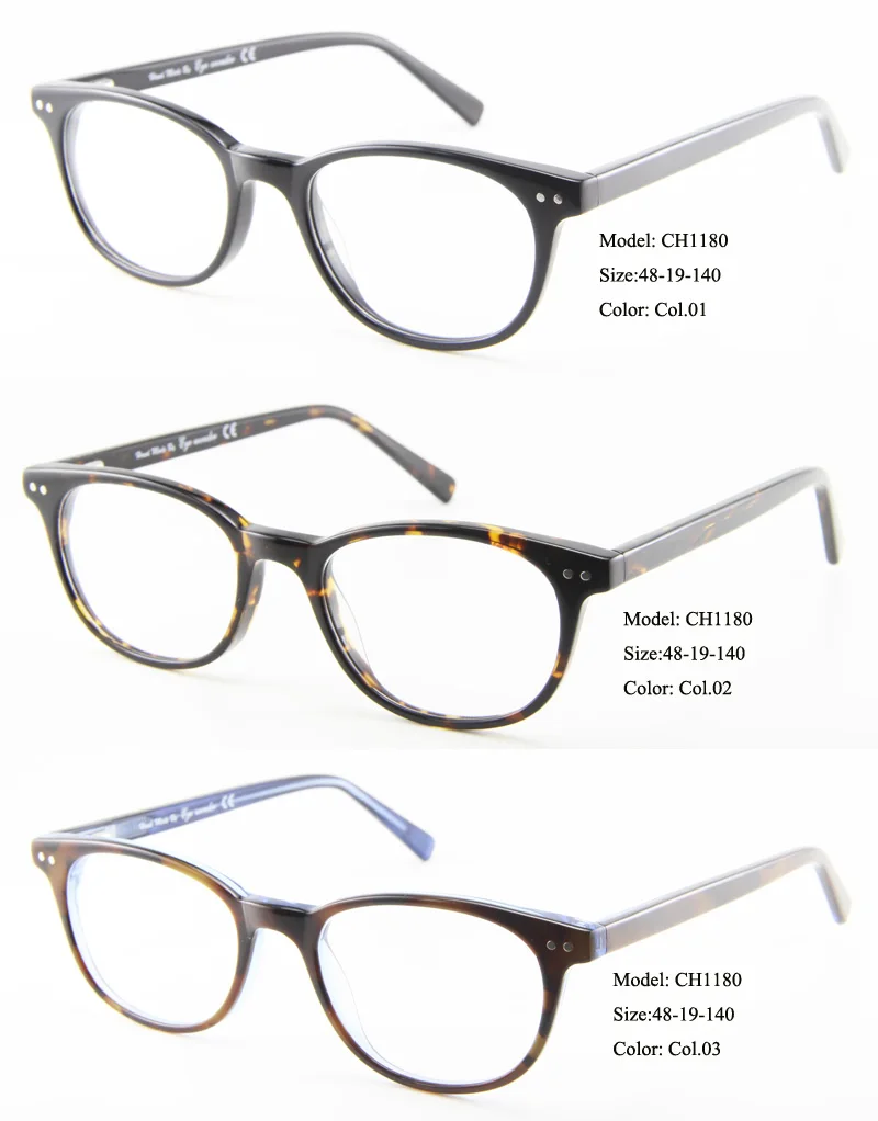 Eye wonder Wholesale Men's and Women's Vintage Acetate Glasses Optical