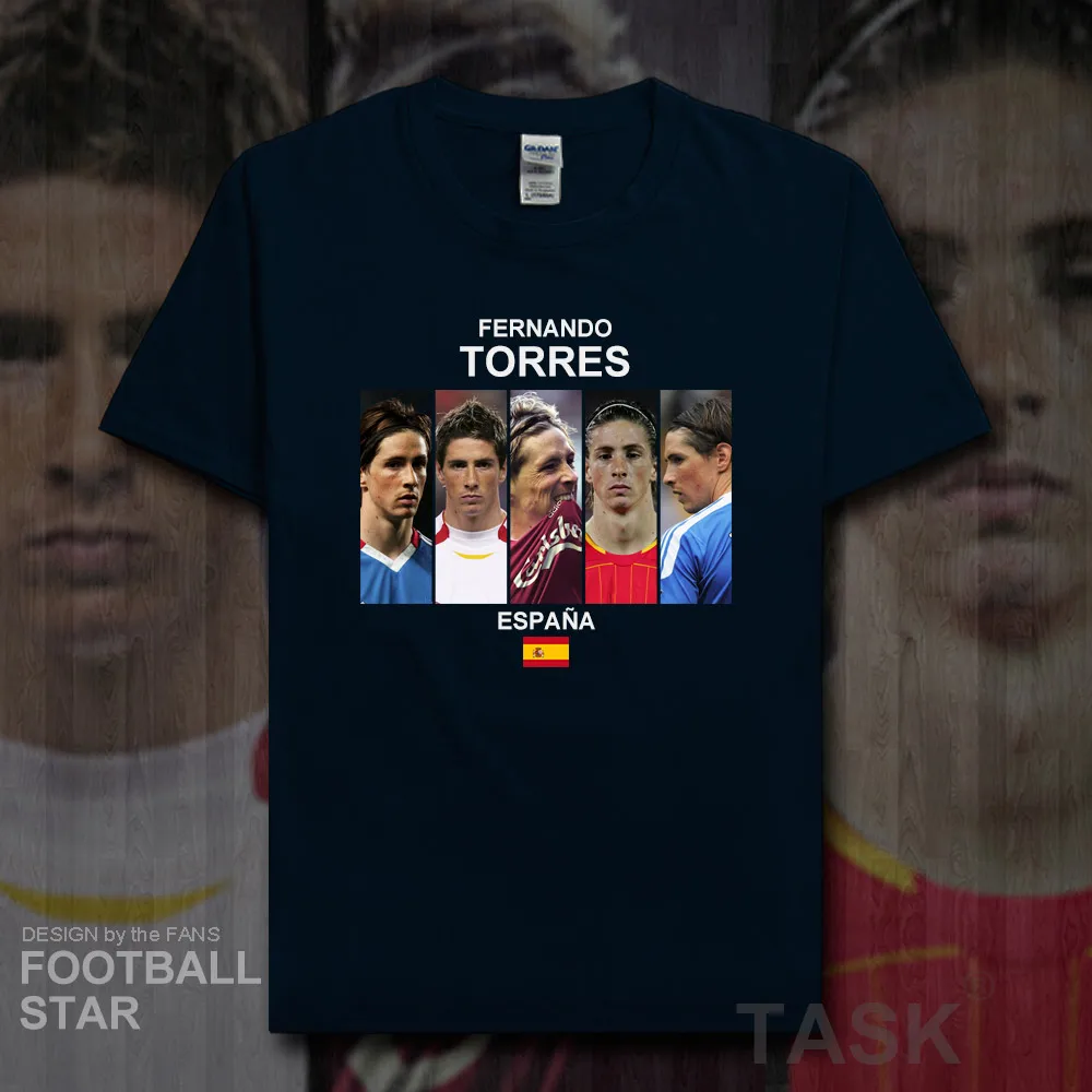 

Fernando Torres t shirt men jerseys Spain footballer star tshirt cotton fitness The fans printed t-shirts clothes summer tees 20