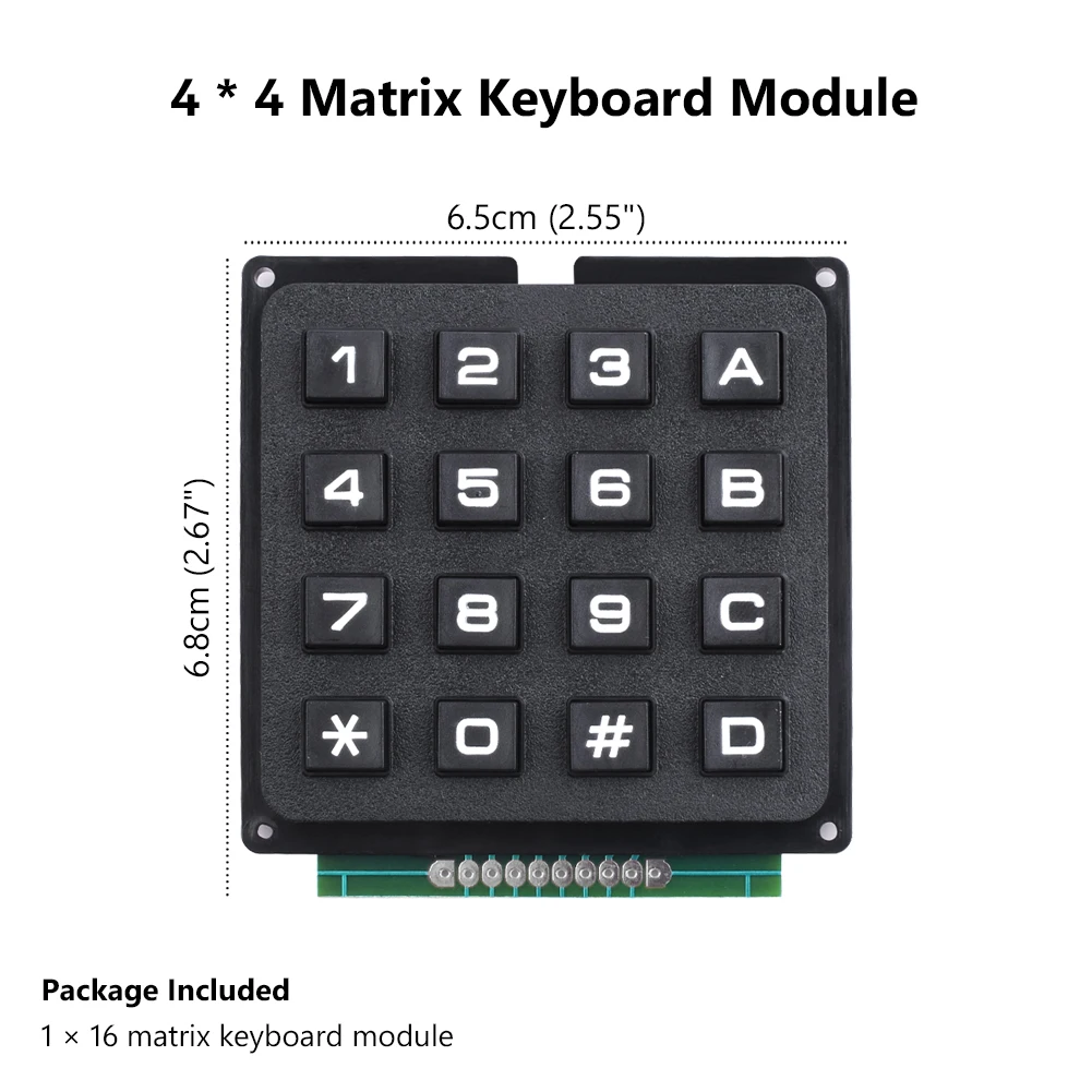 3x4 4x4 Матрица 12/16 клавиатура модуль 16-плата кнопок программы Arduino сигнала Управление Arduino Высокое качество