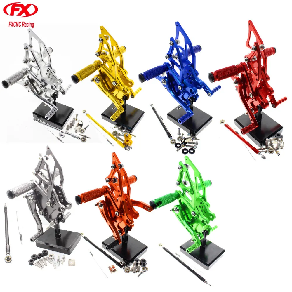 

For Kawasaki NINJA 300 250 2013 - 2016 Aluminum CNC Adjustable Motorcycle Rider Rear Sets Rearset Footrest Foot Pegs 2014 2015