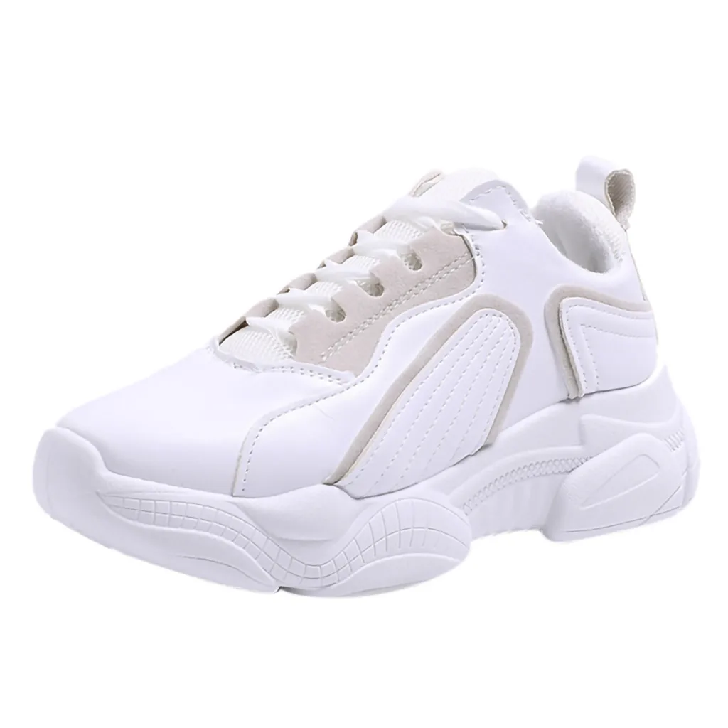 

SAGACE The latest women's sneakers spring and autumn wild single shoes fashion round head with thick-soled sneakers 2019