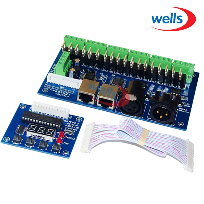 DMX512 18CH with RJ45 Controller ,Digital tube Display ,DC12~24V Constant voltage common anode For RGB Controller 0 56inch 7 segment 1bit 2bit 3bit 4bit digital tube red common cathode led digit display 8 x 8 led lattice bright red dot matrix