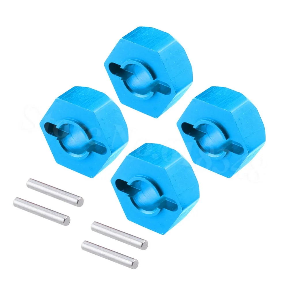 4 шт. алюминиевые детали для замены автомобиля 12 мм|12mm wheel hex|rc car partswheel hex 12mm |