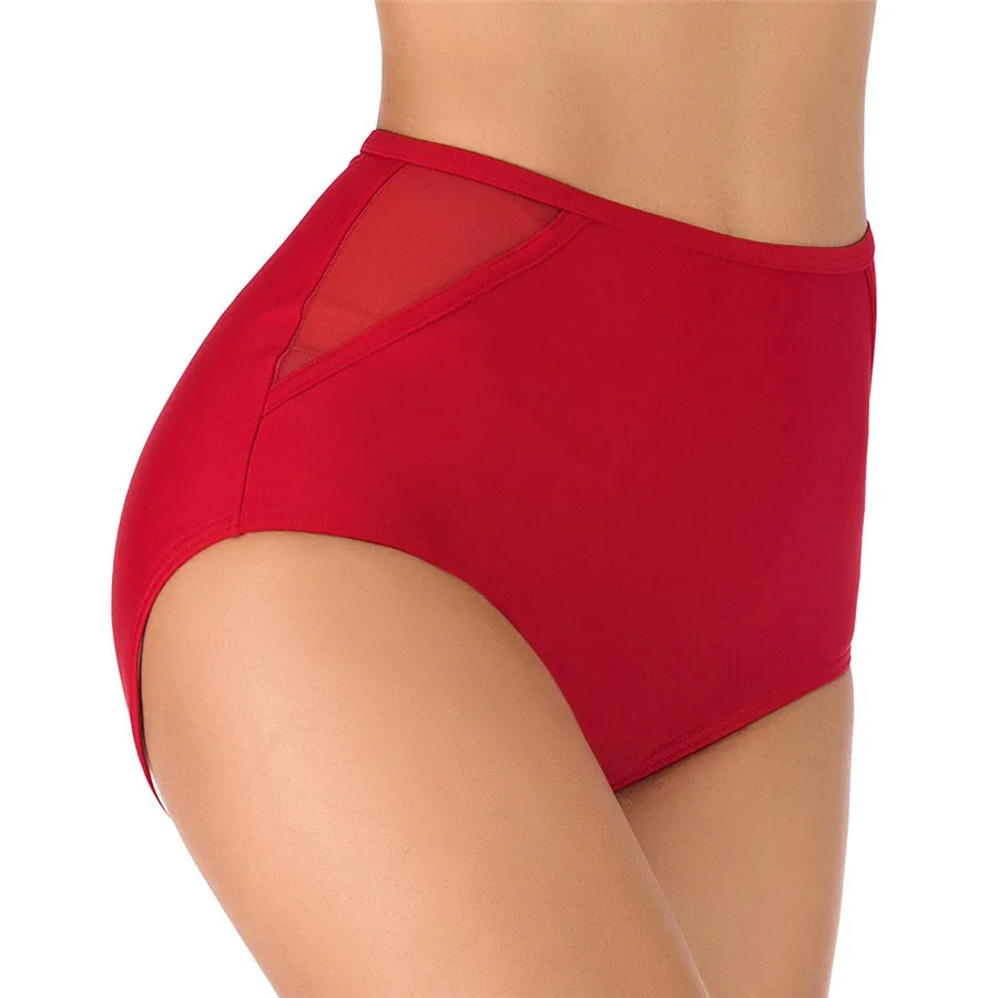 2019 women's sexy beach shorts high waist beach stretch shorts bikini ming shorts for lady quick dry swimming shorts female 40J8 (5) - 