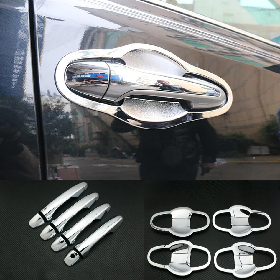 TTCR-II For TOYOTA RAV4 2014 2015 2016 Accessories Chrome Trim Chromium Styling Door Handles Bowl Stickers Exterior Decoration | Автомобили