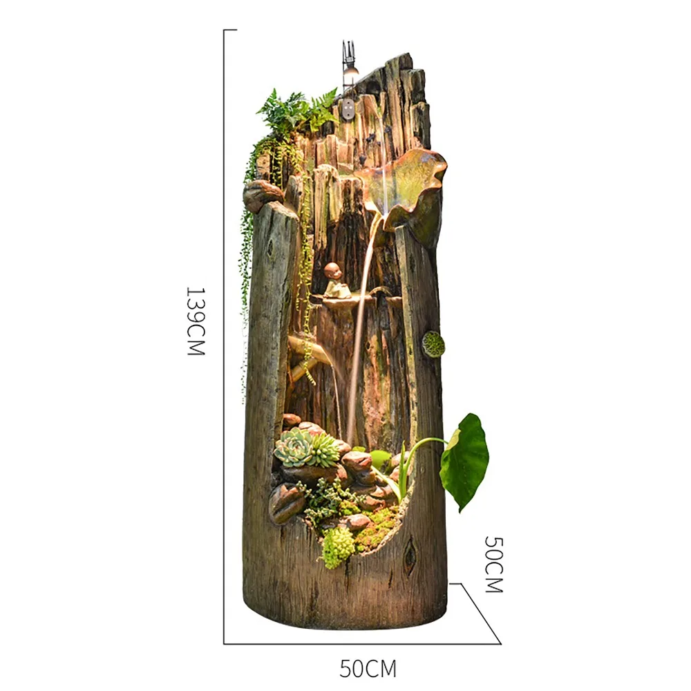Ретро Деревянные кучи украшения для фонтана растения Цветок Сад Вода пейзаж Искусство Дерево мир эльф Страна Чудес Аквариум Украшение Дома