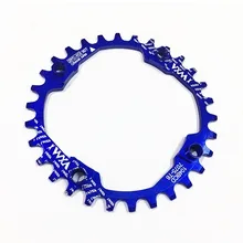 Manivela da roda dentada da bicicleta 30t 104bcd 30t ciclismo redondo estreito largo 7075-t6 mtb bicicleta roda dentada círculo placa do cárter roda dentada