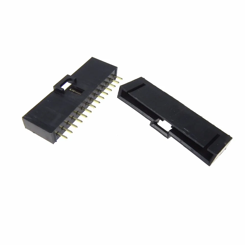 Stright Pin Header 14 pin 2.54MM with lock single row Needle Pin Header Strip Header Connector 3
