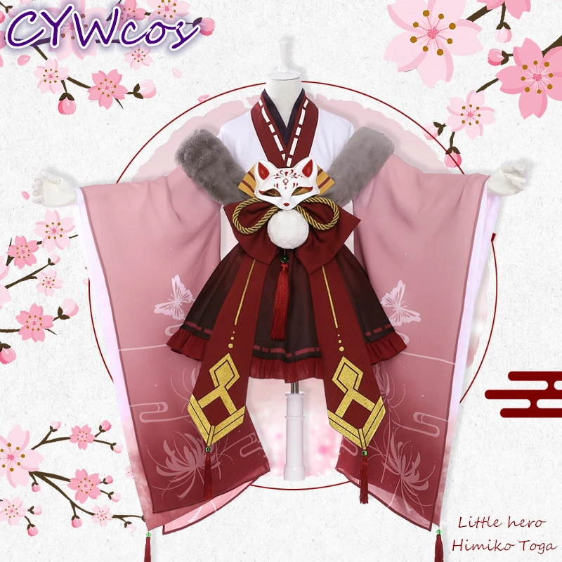 

Little Hero Himiko Toga My Hero Academia Cosplay Costume Japanese Kimono Anime Cosplay Uniforms Costumes Woman Dress