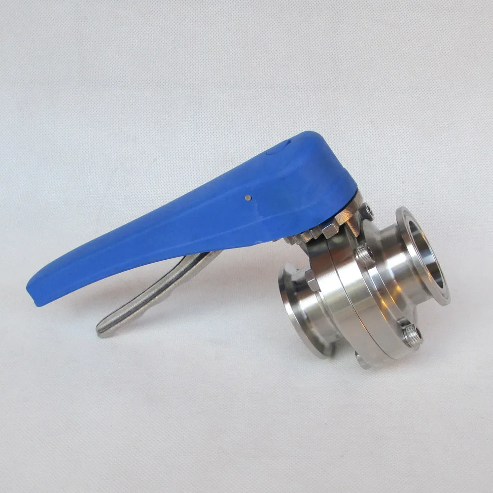 

2'' Sanitary Tri Clover Compatible Butterfly Valve - Squeeze Trigger