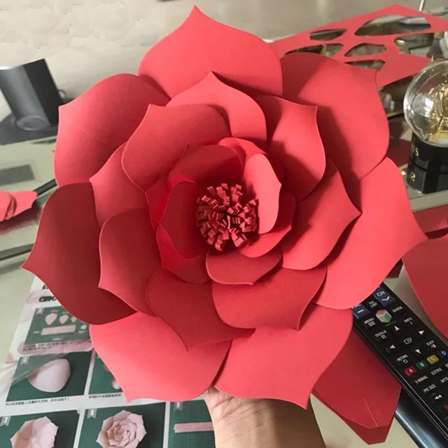 MEIDDING-2pcs diy Paper Flower Backdrop, Wedding Backdrop, 20cm Paper Flowers Kid’s Birthday Party Wall Hanging Decor