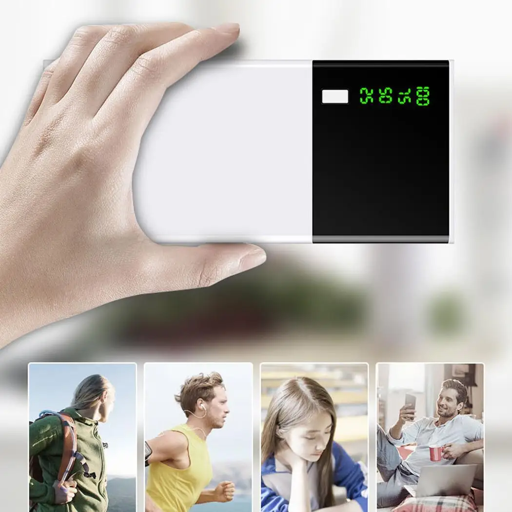 Портативный 10000 mAh двойной USB быстрая зарядка банк питания повербанк батарея для