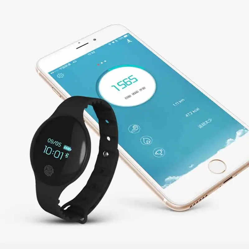 HATOSTEPED Smart Watch Waterproof Sports Record Smartwatch Big Touch Screen OLED Women Bluetooth Wristband For Ios Android