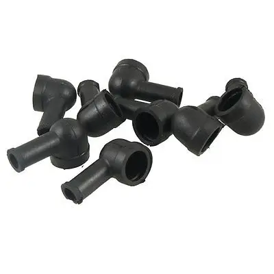 

Black PVC Smoking Pipe Type Battery Terminal Boots Sleeves 8 Pcs