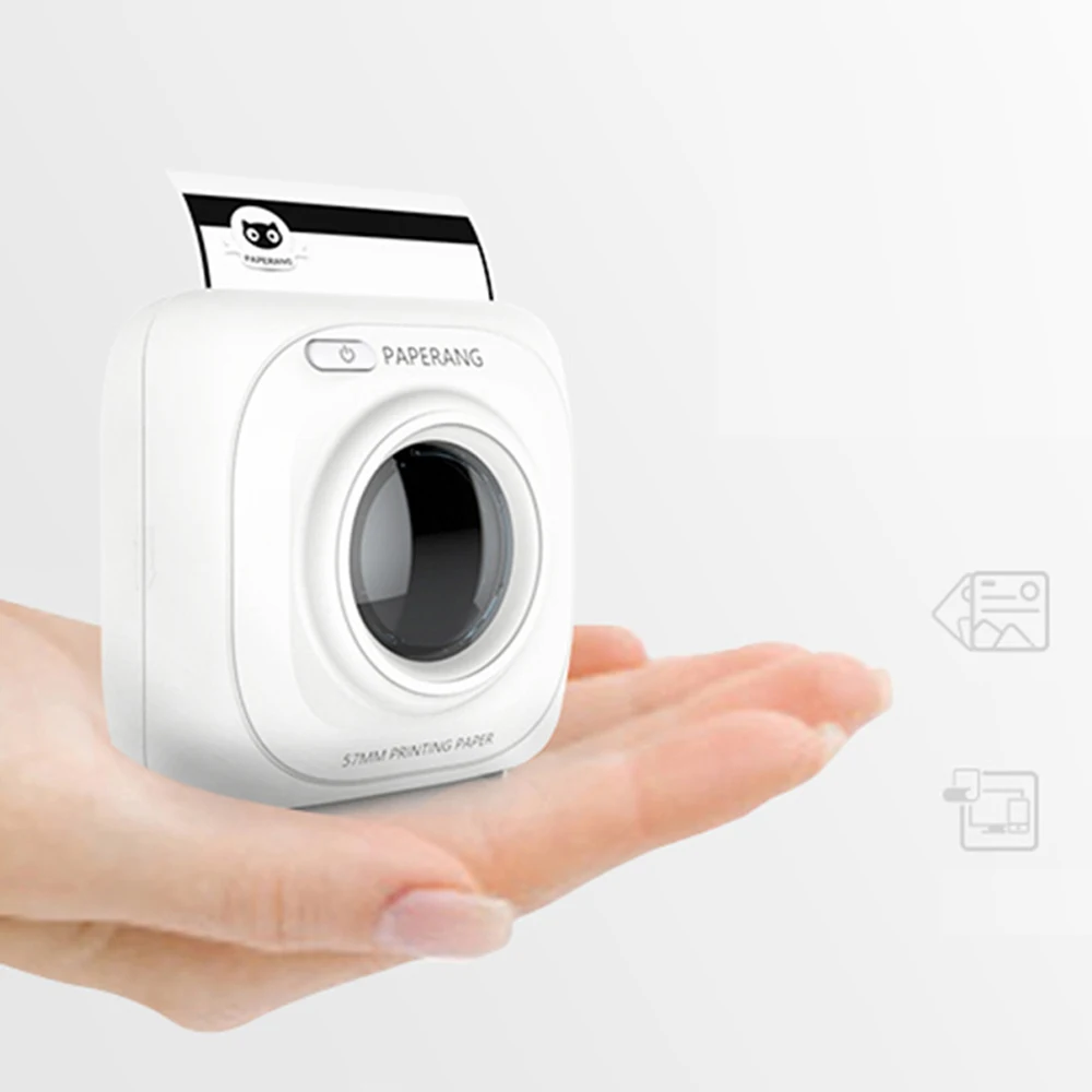 Портативный термопринтер PAPERANG P1 с Bluetooth фотопринтер беспроводным подключением к