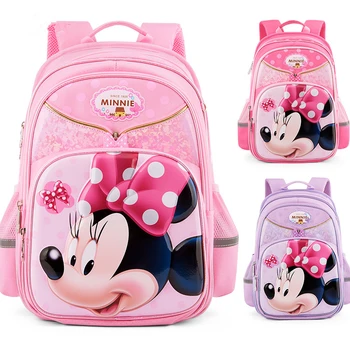 

Cartoon kids bag brand Orthopedic school Backpack Children Minnie school bags For Girls cute Schoolbag mochila sac enfant fille