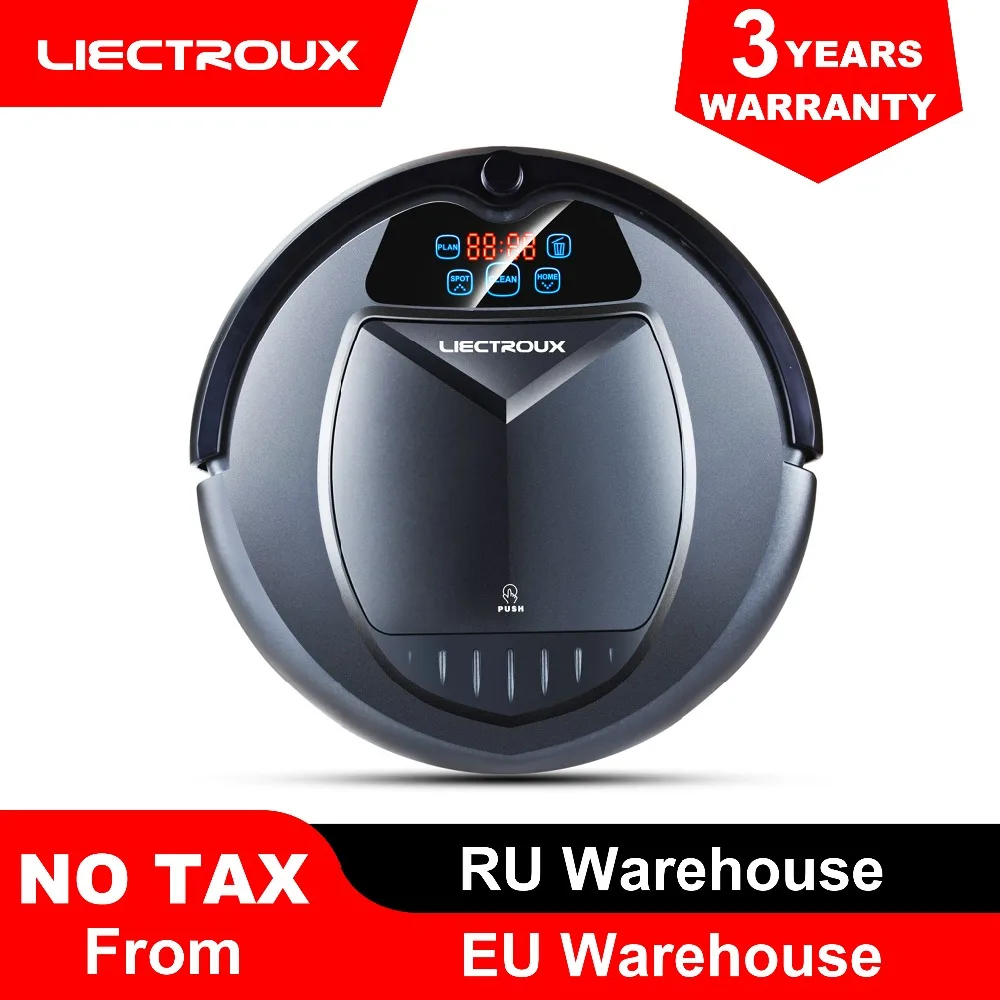 (FBA warehouse)LIECTROUX B3000 Robot Vacuum Cleaner,Schedule,Virtual Blocker,Self Charge,Remote Control,Low Price for Home|Vacuum Cleaners| - AliExpress