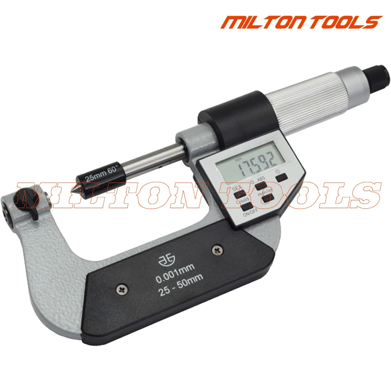25-50mm Digital Screw Thread Micrometers with double measuring forces | Инструменты