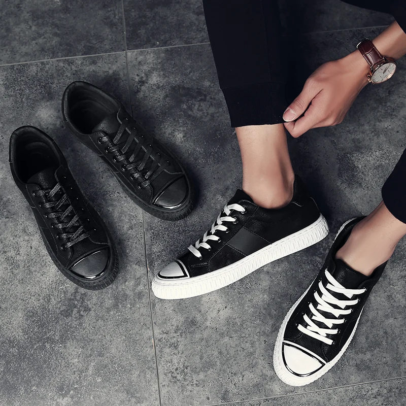 Мужские кроссовки на плоской подошве кожаные дышащие весну/осень 2018|sneakers men|sneakers