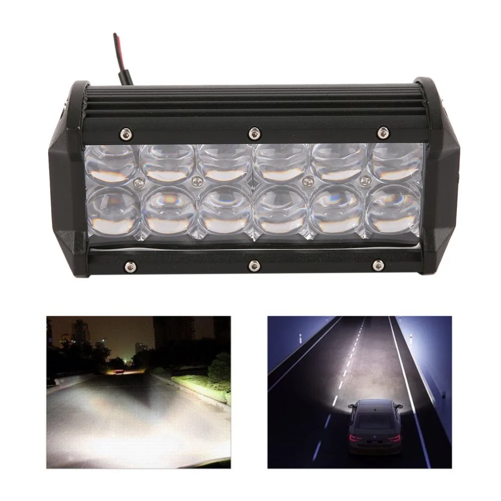 5D 7" 36W Car Led Spotlight Bar 3600LM 9 32V Offroad Driving Lamp 6063