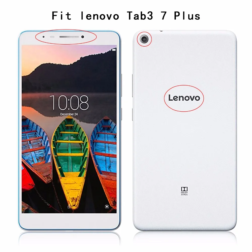 Жесткий защитный чехол для lenovo Tab 3 TAB3 7 Plus 7703 7703x TB-7703X TB-7703F 7 дюймов детский противоударный защитный Чехол+ пленка+ ручка