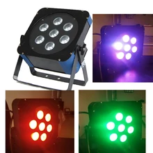 7x10 Вт RGBWA 5в1 беспроводной DMX Встроенный светодиодный аплайт для бара с 1 беспроводной DMX приемник передатчик