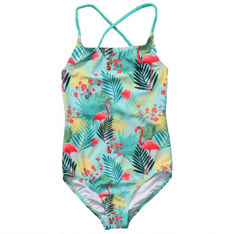 

Kids Bathing Suits Girls two/one Piece annimal Bikini 2017 children swimwear for girls infant swimsuit girl child Summer bikini
