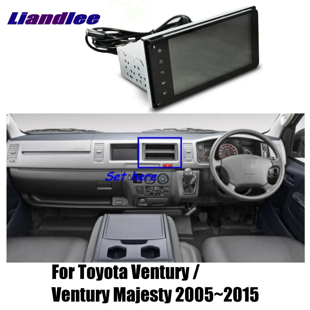 Liandlee для Toyota Ventury Majesty 2005~ автомобильный радиоприемник для Android плеер с gps-навигатором карты HD сенсорный экран ТВ Мультимедиа без CD DVD