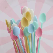 30 шт случайных мини конфетных цветов пластиковая Милая дозирующая ложка, ювелирное изделие, инструмент, полимерная силиконовая форма, инструменты, палочка для перемешивания