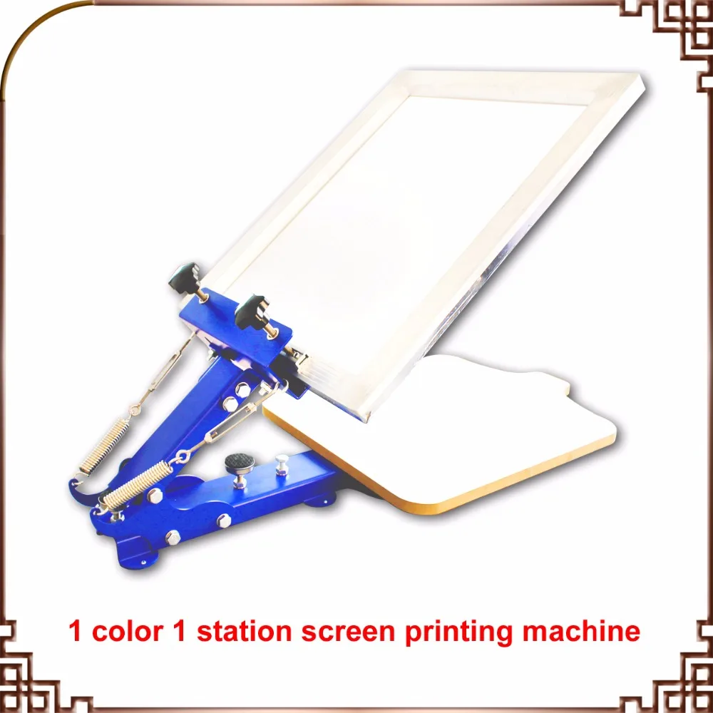 1 COLOR SCREEN PRESS single color screen printing manual desktop screen printing machine