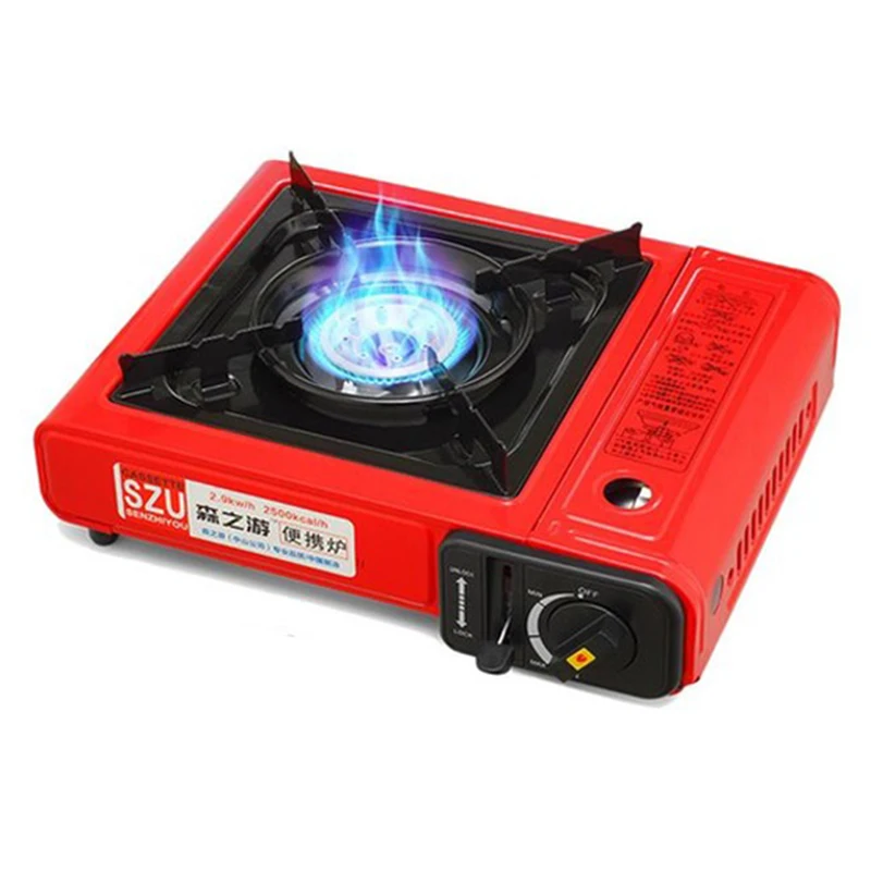 

Outdoor Portable Cassette Gas Stove Windproof Wild Gas Barbecue For Camping Hiking Travel Cooker Applicable Grill Dual Stove