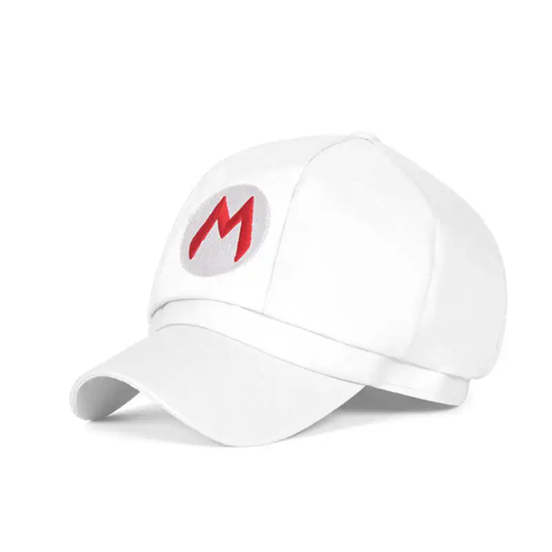 Game Super Mario Hat Cap Accessories For Kids Luigi Bros Yoshi Wario Baseball Caps Cosplay Carnival Party Christmas Gifts Adult - Цвет: 58-60cm