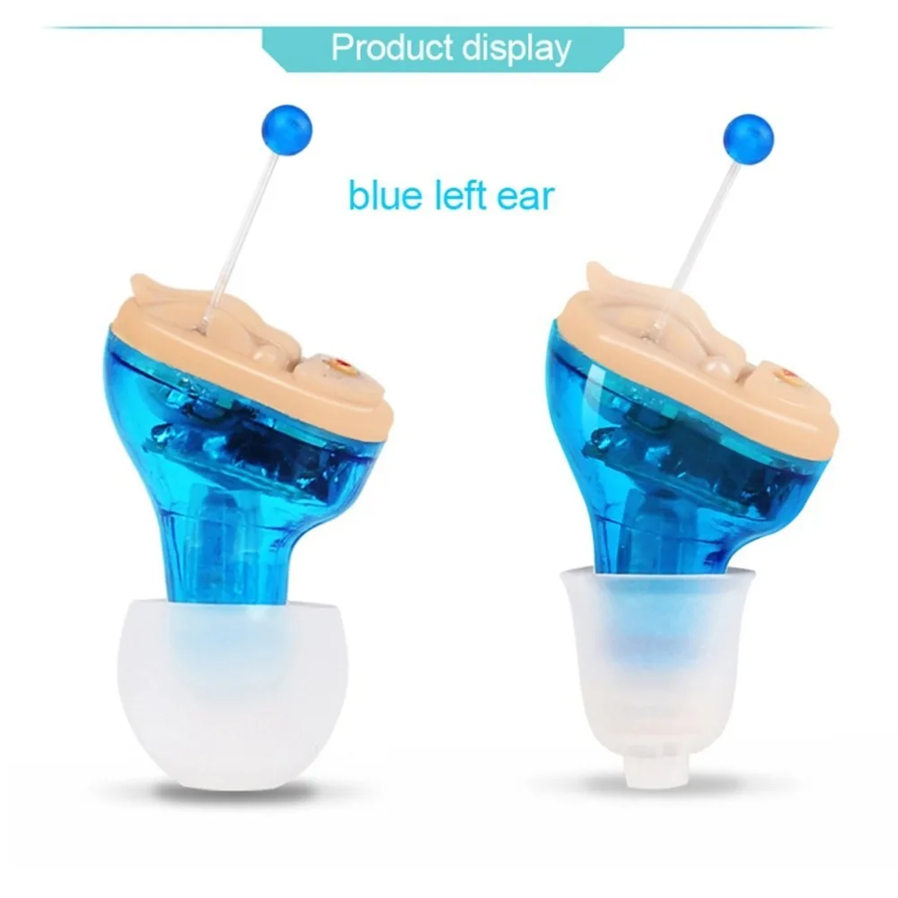 U-Kiss Hearing Aids Noise Reduction Invisible Adjustable Hearing Aid Sound Voice Amplifier Enhancer CIC Mini In-Ear Care Tools