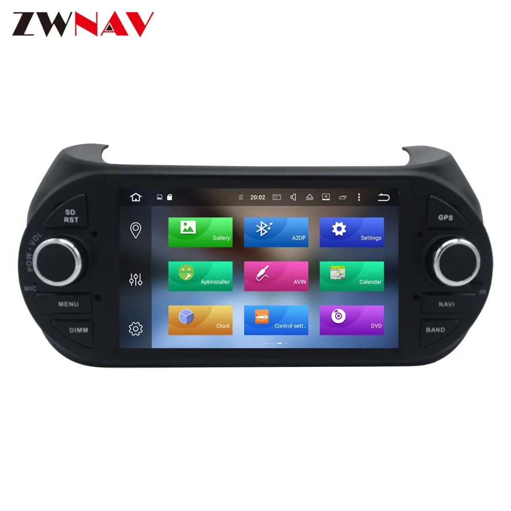 Perfect Android 8.1 Car GPS Navigation Head unit For FIAT Fiorino Qubo Citroen Nemo/Peugeot Bipper radio multimedia player no DVD player 3